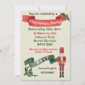 クリスマスパーティーくるみ割りリトルドラムボーイ 招待状 (正面)