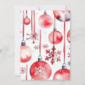 クリスマスパーティーで季節をお祝いしよう 招待状 (裏面)