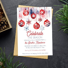 クリスマスパーティーで季節を祝おう 招待状
