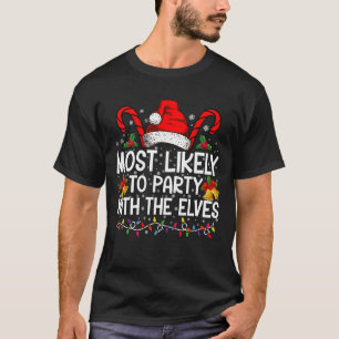 クリスマスパーティーで起こりそうな面白イベント Tシャツ