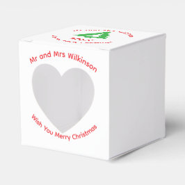 クリスマスパーティーのお礼の箱 フェイバーボックス