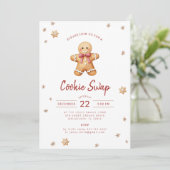クリスマスパーティーのお菓子交換招待状 シーズンカード (スタンド正面)