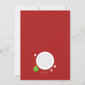 クリスマスパーティーのお菓子招待状 招待状 (裏面)