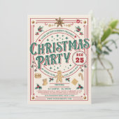 クリスマスパーティーのお菓子 招待状 (スタンド正面)