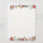 クリスマスパーティーのお誘い 招待状 (裏面)