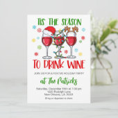 クリスマスパーティーのお誘い 招待状 (スタンド正面)