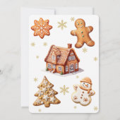 クリスマスパーティーのお誘い 招待状 (裏面)