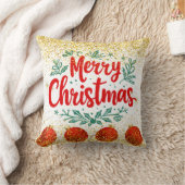 クリスマスパーティーのきらめき クッション (ブランケット)