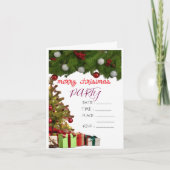クリスマスパーティーのご招待 カード (正面)
