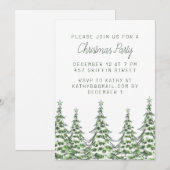 クリスマスパーティーのご招待 シーズンカード (正面/裏面)