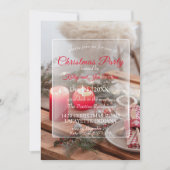 クリスマスパーティーのご招待 招待状 (正面)