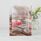 クリスマスパーティーのご招待 招待状 (スタンド正面)