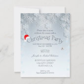 クリスマスパーティーのご招待 招待状 (正面)