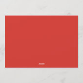 クリスマスパーティーのご招待 招待状 (裏面)