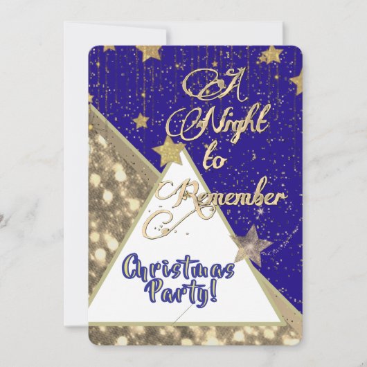 クリスマスパーティーのご招待 招待状 (正面)