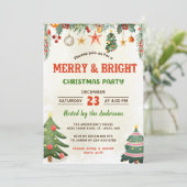 クリスマスパーティーのご招待 招待状 (スタンド正面)