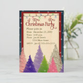 クリスマスパーティーのご招待 招待状 (スタンド正面)