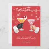 クリスマスパーティーのご招待 招待状 (正面)