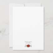 クリスマスパーティーのご招待 Eat Drink and be Merry 招待状 (裏面)