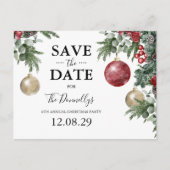 クリスマスパーティーのご案内 保存日 案内ポストカード (正面)