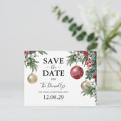 クリスマスパーティーのご案内 保存日 案内ポストカード (スタンド正面)