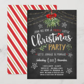 クリスマスパーティーのイベント招待状 招待状 (正面/裏面)