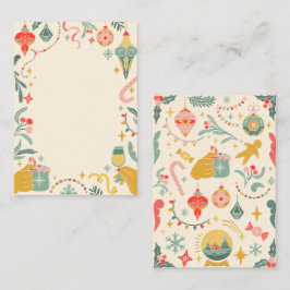 クリスマスパーティーのオーナメント 招待状