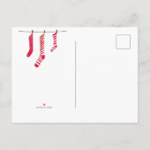 クリスマスパーティーのサプライズプレゼントのお誘い インビテーションポストカード (裏面)