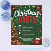クリスマスパーティーのチラシ チラシ (シングル)