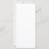 クリスマスパーティーのナッツクラッカー Dinner Menu カード (裏面)