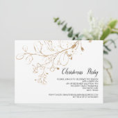 クリスマスパーティーの休暇ディナー、ランチ、祝賀会 招待状 (スタンド正面)