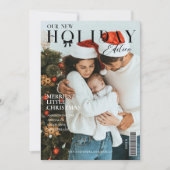 クリスマスパーティーの写真雑誌の表紙 シーズンカード (正面)