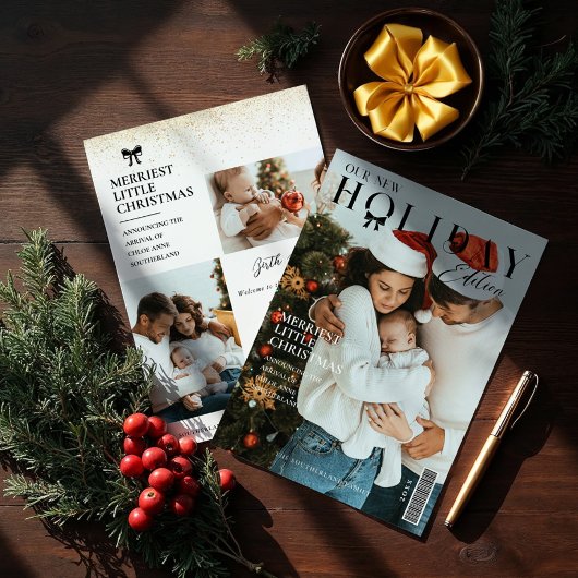 クリスマスパーティーの写真雑誌の表紙 シーズンカード