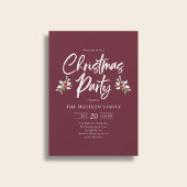 クリスマスパーティーの台本 ベリーの深紅 招待状