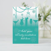 クリスマスパーティーの招待状の背景 招待状 (スタンド正面)