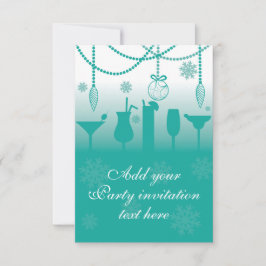 クリスマスパーティーの招待状の背景 招待状