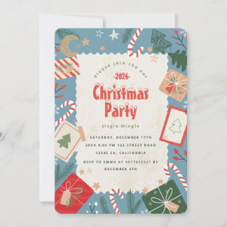 クリスマスパーティーの招待状を作ろう 招待状