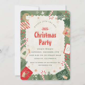 クリスマスパーティーの招待状を作ろう 招待状