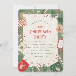 クリスマスパーティーの招待状を作ろう 招待状