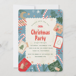 クリスマスパーティーの招待状を作ろう 招待状