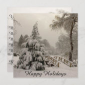 クリスマスパーティーの招待状 カスタム ホリデーカード 招待状 (正面/裏面)