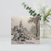 クリスマスパーティーの招待状 カスタム ホリデーカード 招待状 (スタンド正面)