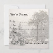 クリスマスパーティーの招待状 カスタム ホリデーカード 招待状 (裏面)