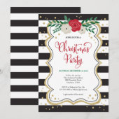 クリスマスパーティーの招待状, クリスマスパーティーのお誘い 招待状 (正面/裏面)