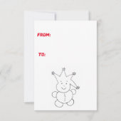 クリスマスパーティーの招待状 ザルノック 招待状 (裏面)