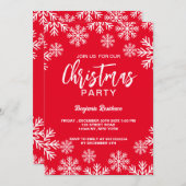 クリスマスパーティーの招待状 シーズンカード (正面/裏面)