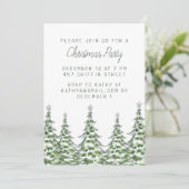 クリスマスパーティーの招待状 シーズンカード (スタンド正面)