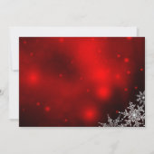 クリスマスパーティーの招待状 フェスティブスパークル クリスマスツリー 招待状 (裏面)