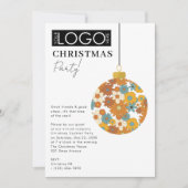 クリスマスパーティーの招待状 プレピーオーナメント Xmas 招待状 (正面)