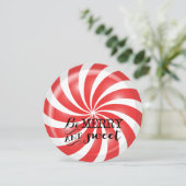 クリスマスパーティーの招待状 | ペッパーミント 招待状 (スタンド正面)